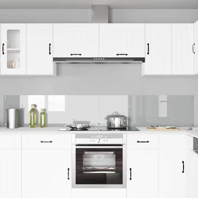 Afbeelding laden in galerijviewer, Vidaxl keuken spatscherm 2 pcs doorzichtig 120 x 40 cm gehard glas