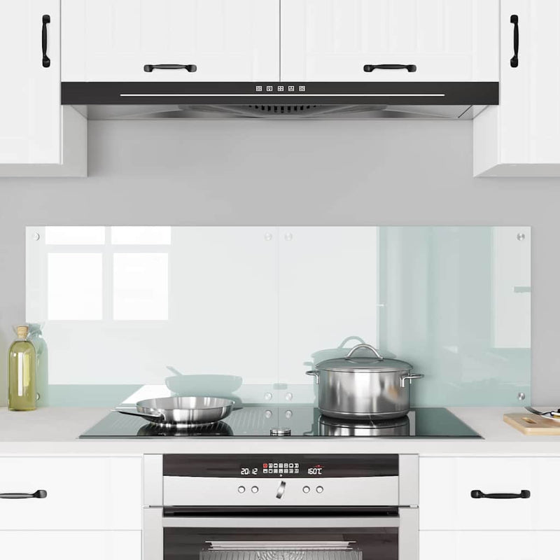 Afbeelding laden in galerijviewer, Vidaxl keuken achterwand 2 pcs wit 70 x 50 cm gehard glas
