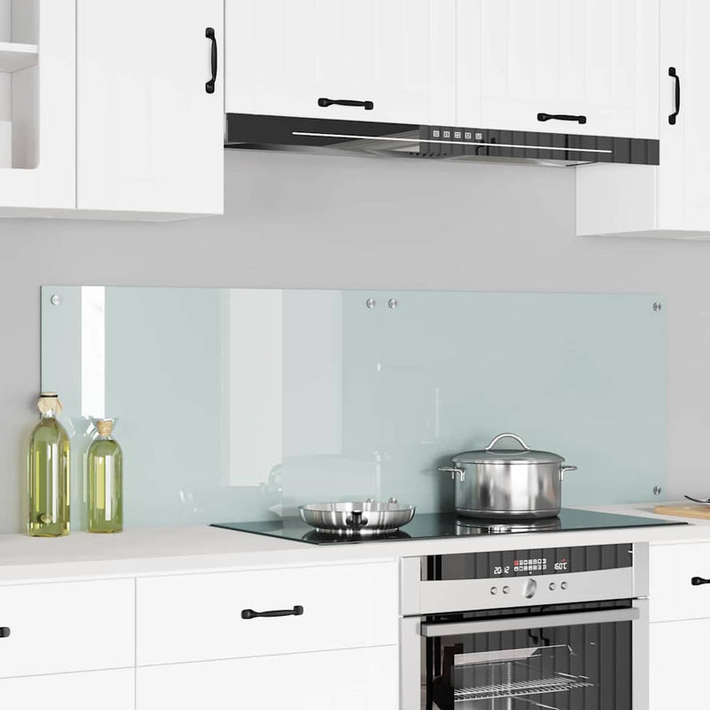 Afbeelding laden in galerijviewer, Vidaxl keuken achterwand 2 pcs wit 80 x 50 cm gehard glas