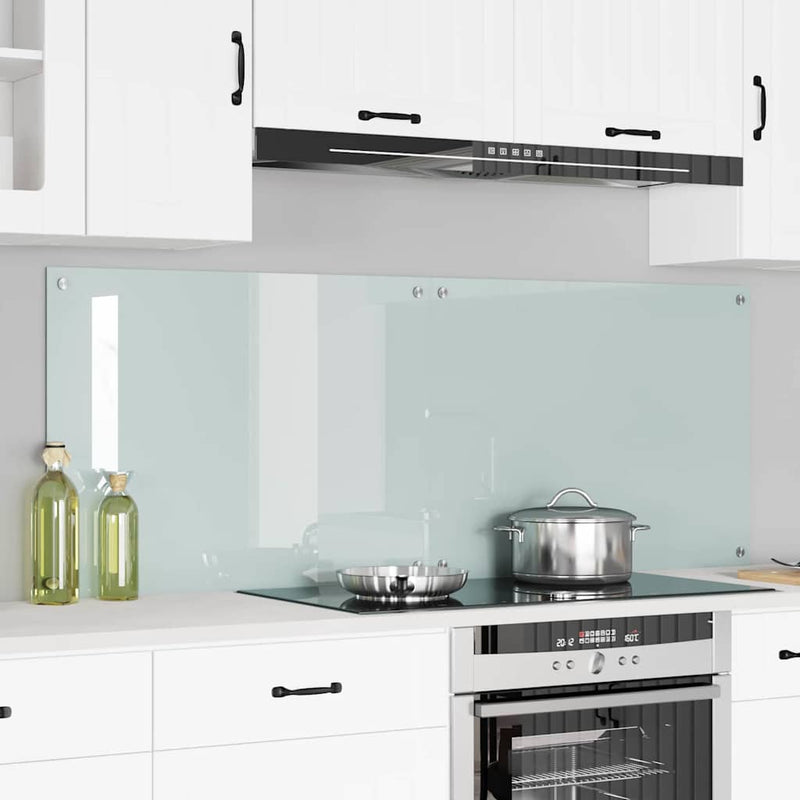 Afbeelding laden in galerijviewer, Vidaxl keuken achterwand 2 pcs wit 80 x 60 cm gehard glas