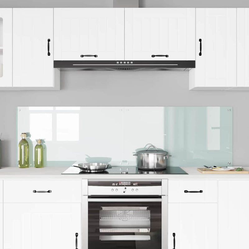 Afbeelding laden in galerijviewer, Vidaxl keuken achterwand 2 pcs wit 90 x 50 cm gehard glas