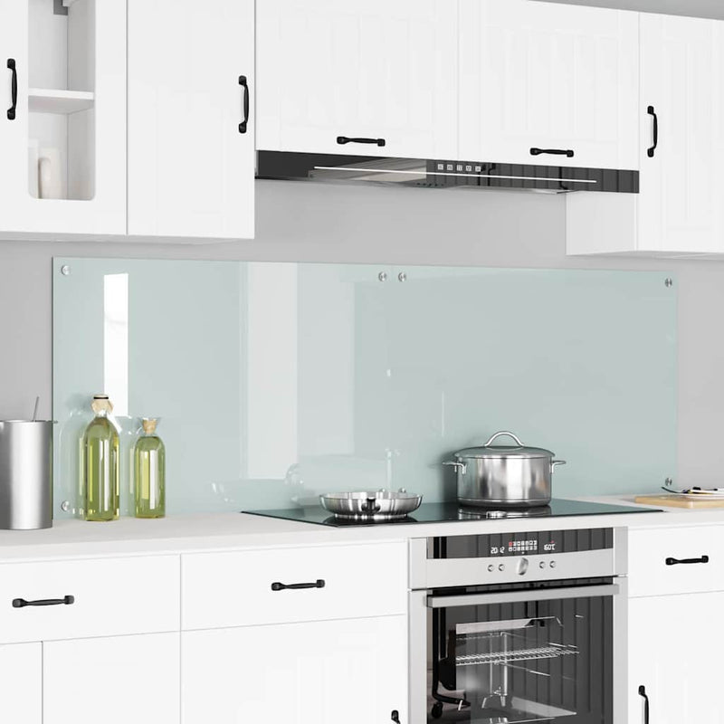 Afbeelding laden in galerijviewer, Vidaxl keuken achterwand 2 pcs wit 90 x 60 cm gehard glas