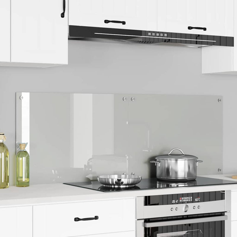 Afbeelding laden in galerijviewer, Vidaxl keuken achterwand 2 pcs doorzichtig 70 x 50 cm gehard glas