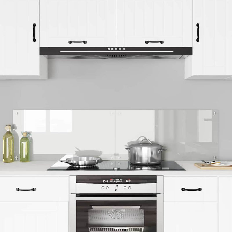 Afbeelding laden in galerijviewer, Vidaxl keuken achterwand 2 pcs doorzichtig 80 x 40 cm gehard glas