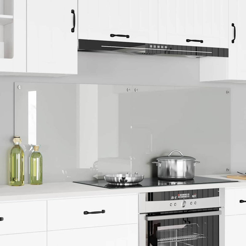 Afbeelding laden in galerijviewer, Vidaxl keuken achterwand 2 pcs doorzichtig 80 x 60 cm gehard glas