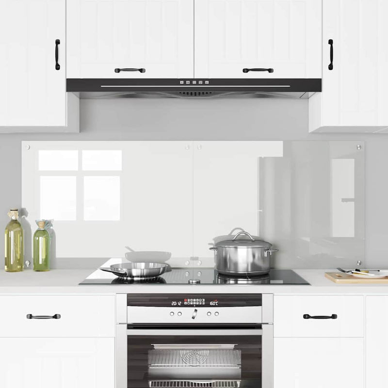 Afbeelding laden in galerijviewer, Vidaxl keuken achterwand 2 pcs doorzichtig 80 x 60 cm gehard glas