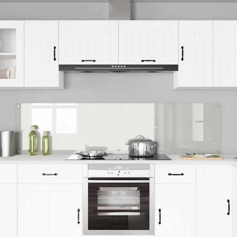 Afbeelding laden in galerijviewer, Vidaxl keuken achterwand 2 pcs doorzichtig 100 x 50 cm gehard glas