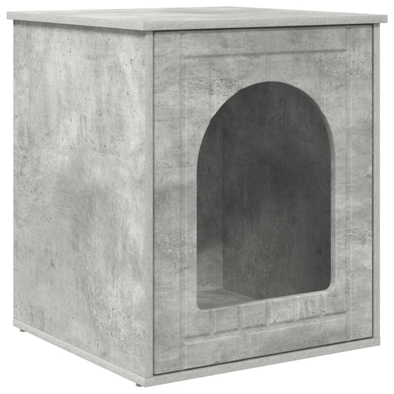 Chargez l'image dans la visionneuse de la galerie, Vidaxl kattenhuis beton 53 x 52 x 62 cm bewerkt hout