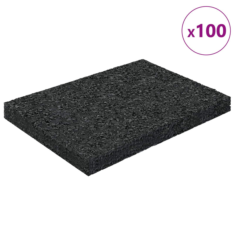 Chargez l'image dans la visionneuse de la galerie, Vidaxl rubberen pad zwart rubber