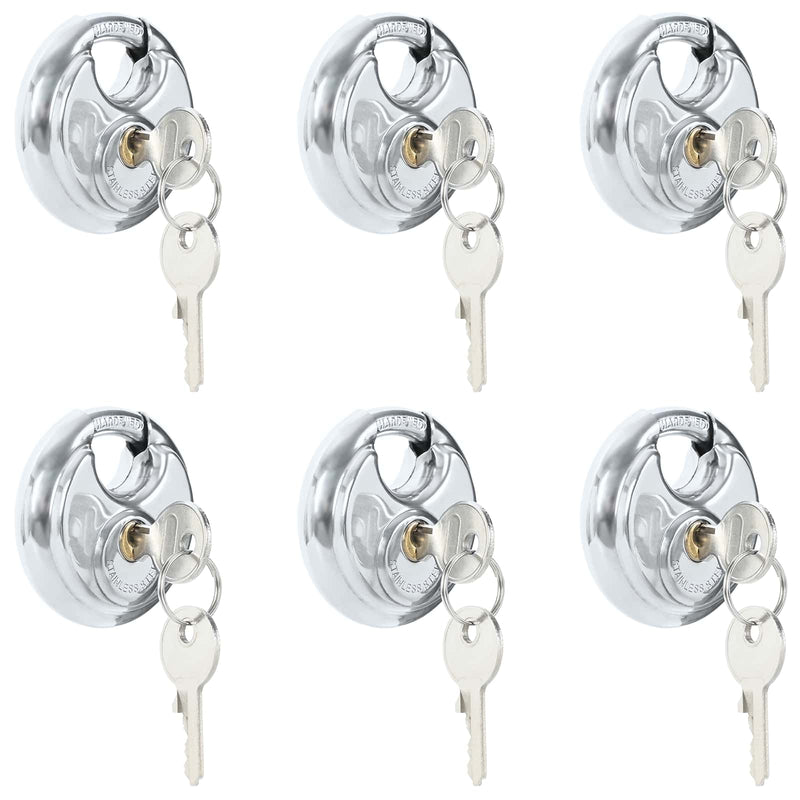 ギャラリービューアに画像をロードする, Vidaxl discusloten met sleutels 6 pcs zilver 7 x 2,4 x 7 cm