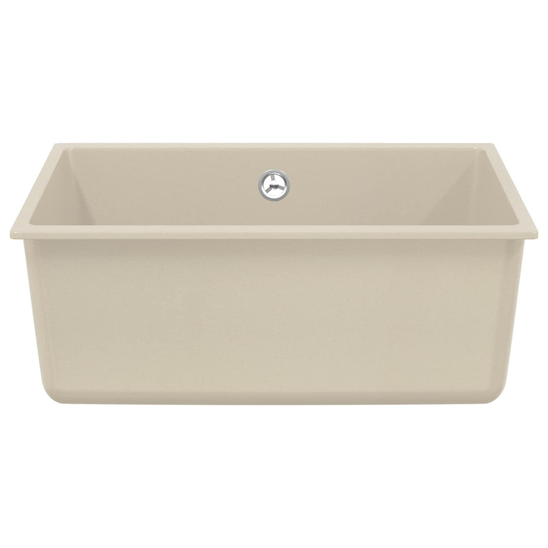 Afbeelding laden in galerijviewer, Vidaxl wasbak beige 530 x 460 mm 80% kwarts en 20% hars