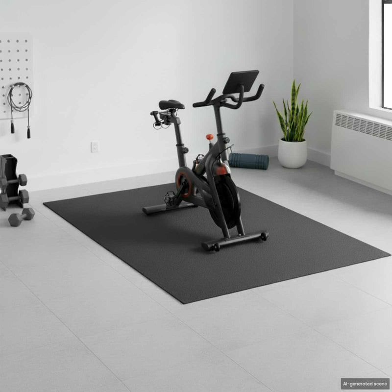 Afbeelding laden in galerijviewer, Vidaxl sportbeschermmat zwart 213 x 152 x 0,6 cm pvc