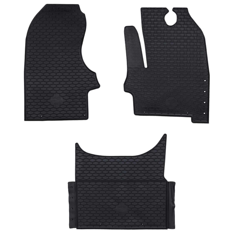 ギャラリービューアに画像をロードする, Vidaxl autobodemmat 3 pcs zwart iveco daily rubber