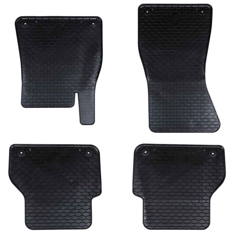 Chargez l'image dans la visionneuse de la galerie, Vidaxl autobodemmat 4 pcs zwart geschikt voor audi a6 a7 4d achter
