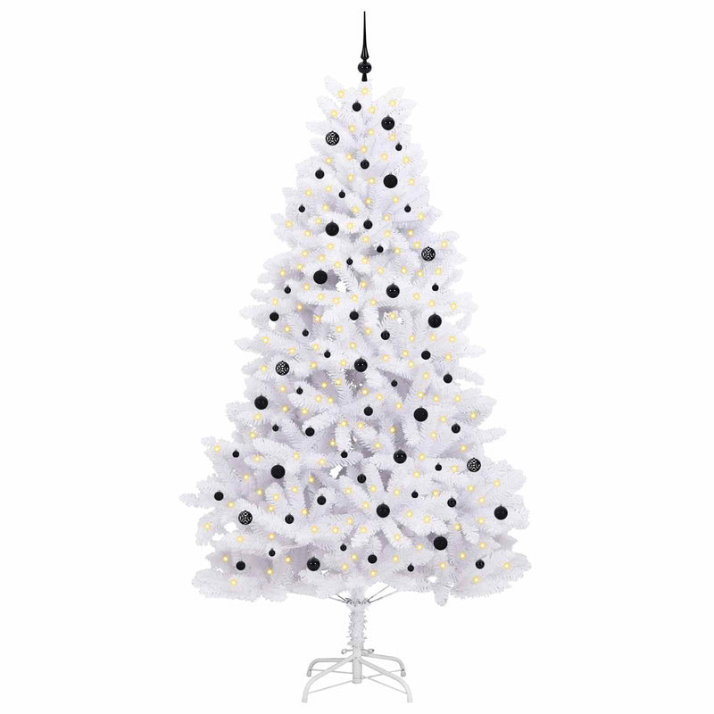 Afbeelding laden in galerijviewer, Vidaxl kunstmatige inklapbare kerstboom wit 270 cm pvc en staal