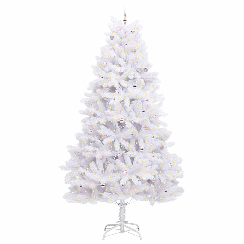 Afbeelding laden in galerijviewer, Vidaxl kunstmatige inklapbare kerstboom wit 300 cm pvc en staal