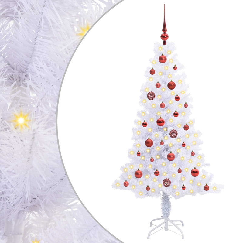 ギャラリービューアに画像をロードする, Vidaxl kunstkerstboom met 150 led wit 150 cm pvc en staal