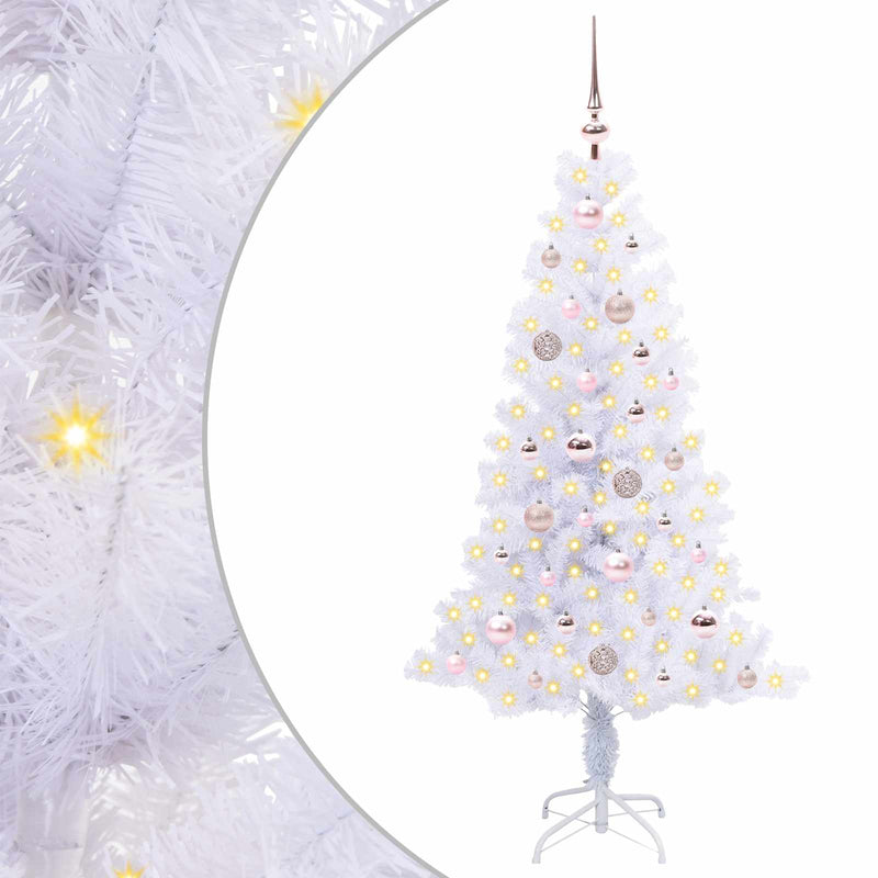 ギャラリービューアに画像をロードする, Vidaxl kunstkerstboom met 150 led wit 150 cm pvc en staal