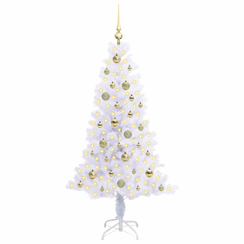 ギャラリービューアに画像をロードする, Vidaxl kunstkerstboom met 150 led wit 150 cm pvc en staal