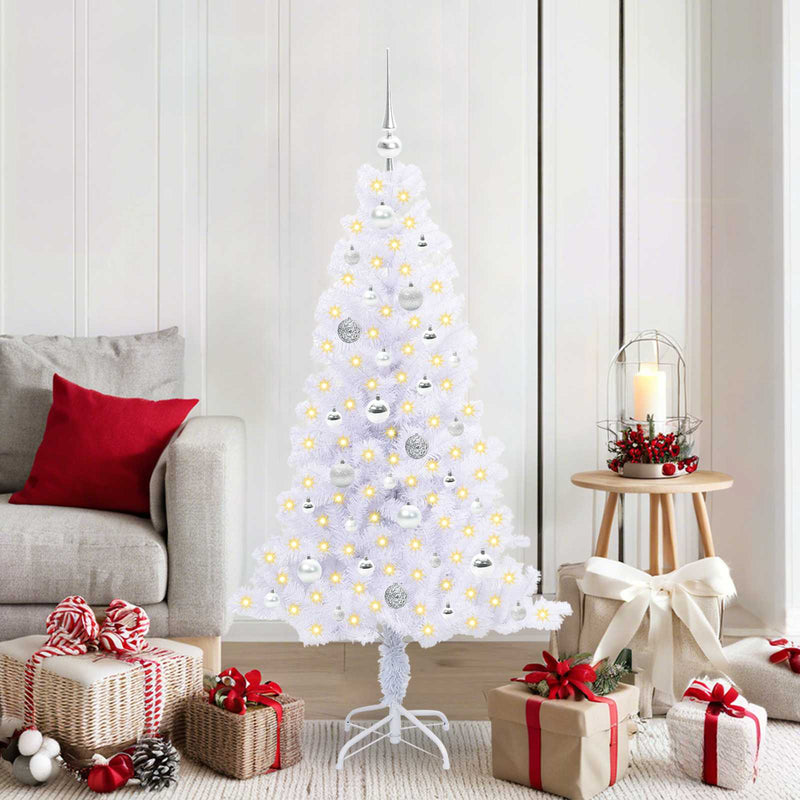 ギャラリービューアに画像をロードする, Vidaxl kunstkerstboom met 150 led wit 150 cm pvc en staal