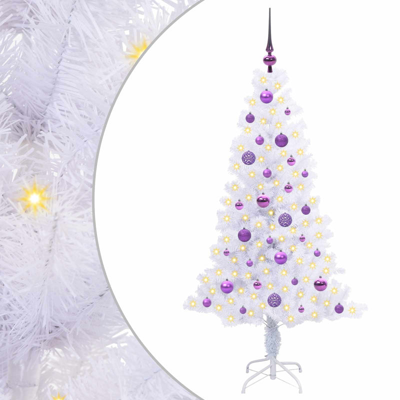 ギャラリービューアに画像をロードする, Vidaxl kunstkerstboom met 150 led wit 150 cm pvc en staal