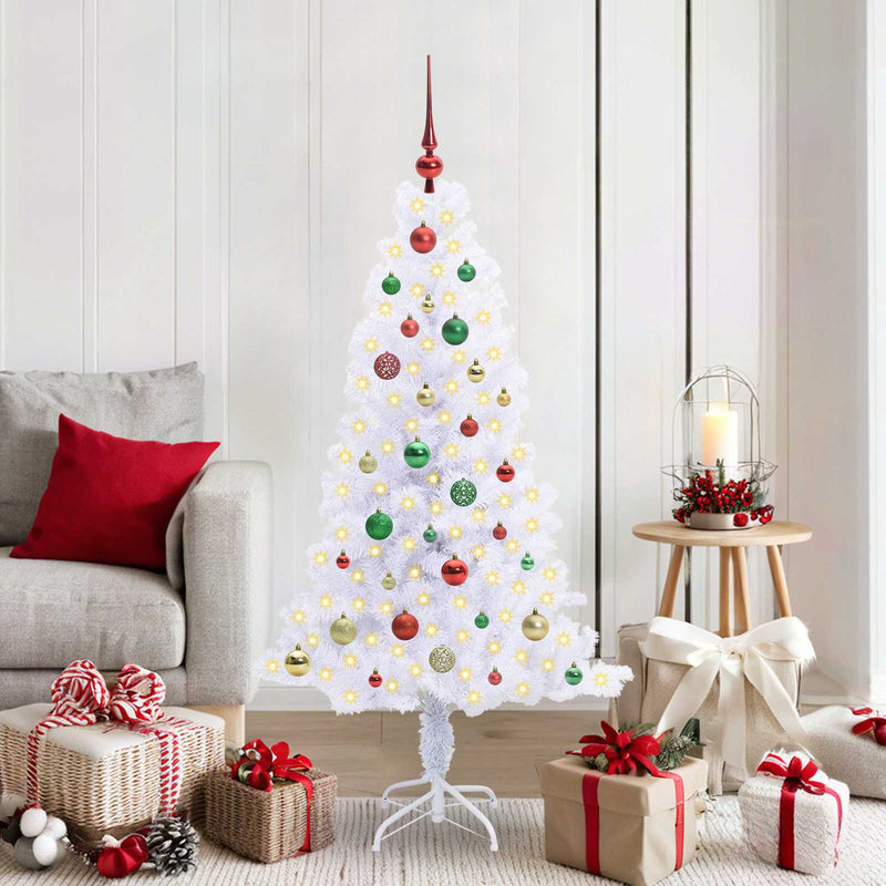 ギャラリービューアに画像をロードする, Vidaxl kunstkerstboom met 150 led wit 150 cm pvc en staal