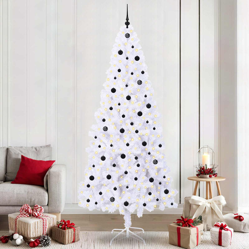 ギャラリービューアに画像をロードする, Vidaxl kunstkerstboom met 300 led wit 240 cm pvc en staal
