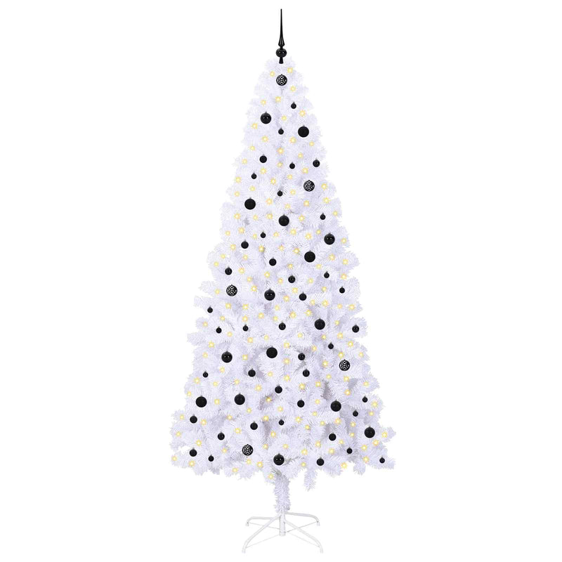 ギャラリービューアに画像をロードする, Vidaxl kunstkerstboom met 300 led wit 240 cm pvc en staal