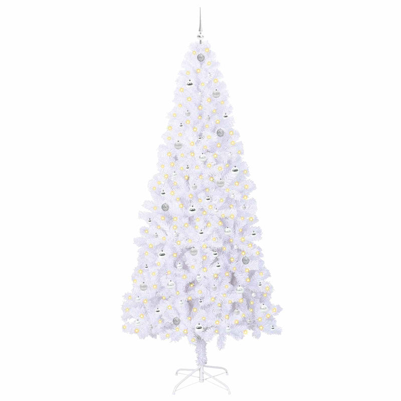 ギャラリービューアに画像をロードする, Vidaxl kunstkerstboom met 300 led wit 240 cm pvc en staal