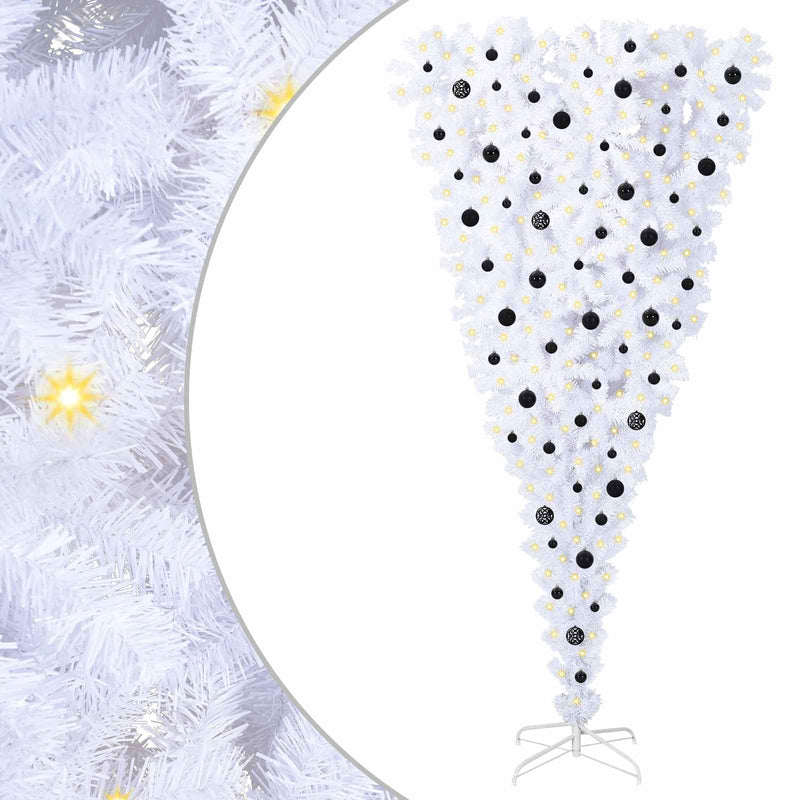ギャラリービューアに画像をロードする, Vidaxl kunstkerstboom met 300 led wit 240 cm pvc en staal