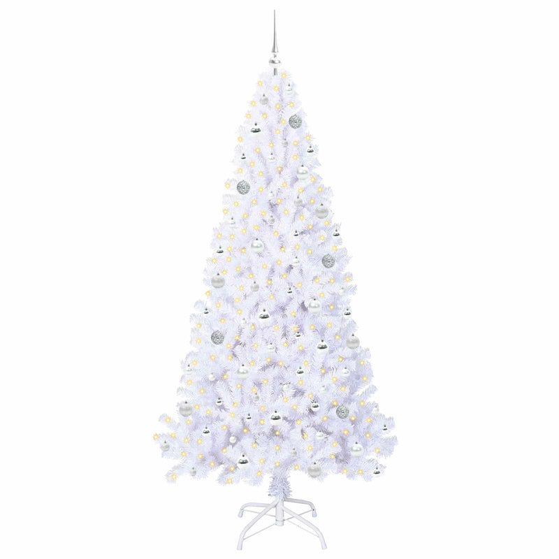 ギャラリービューアに画像をロードする, Vidaxl kunstkerstboom met 300 led wit 210 cm pvc en staal