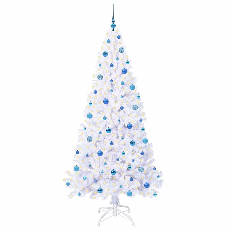 ギャラリービューアに画像をロードする, Vidaxl kunstkerstboom met 300 led wit 210 cm pvc en staal