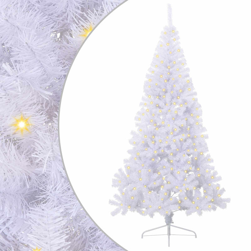 Chargez l'image dans la visionneuse de la galerie, Vidaxl kunstkerstboom met 300 led wit 240 cm pvc en staal