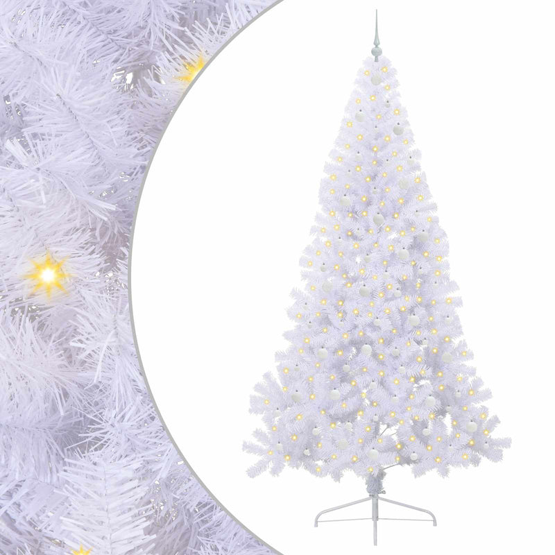 Chargez l'image dans la visionneuse de la galerie, Vidaxl kunstkerstboom met 300 led wit 240 cm pvc en staal