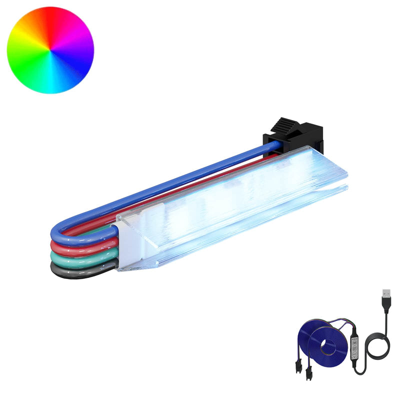 Afbeelding laden in galerijviewer, Vidaxl led-strip 2 pcs zwart en multikleur 1745 mm koper en kunststof
