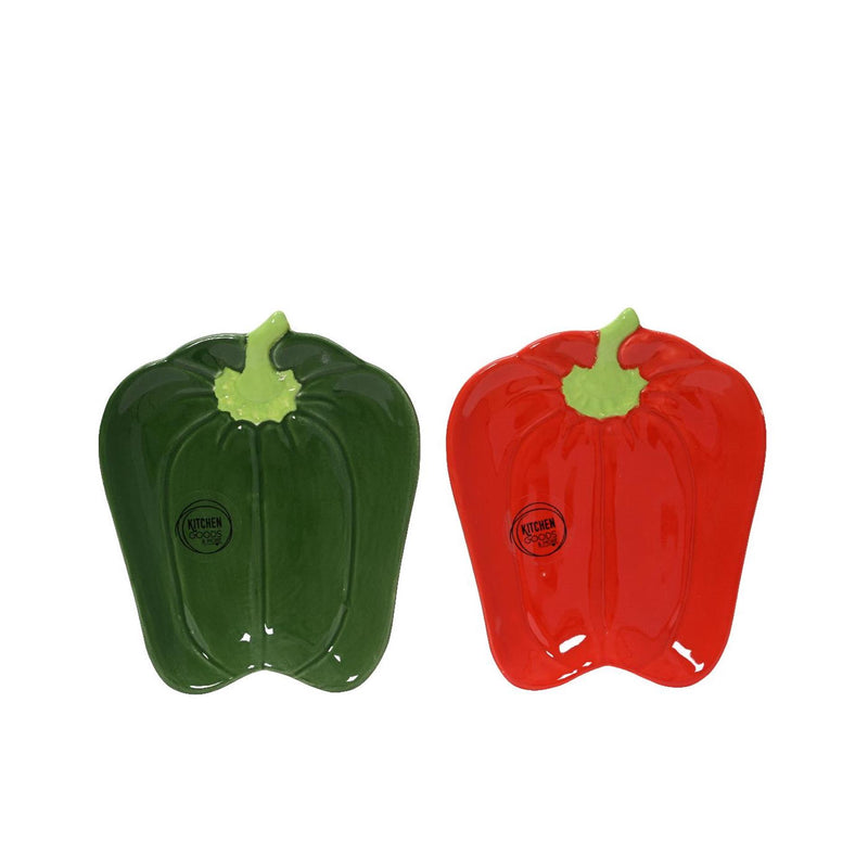 Afbeelding laden in galerijviewer, Decoris bord paprika dolomiet 16x13x2cm 2 assorti