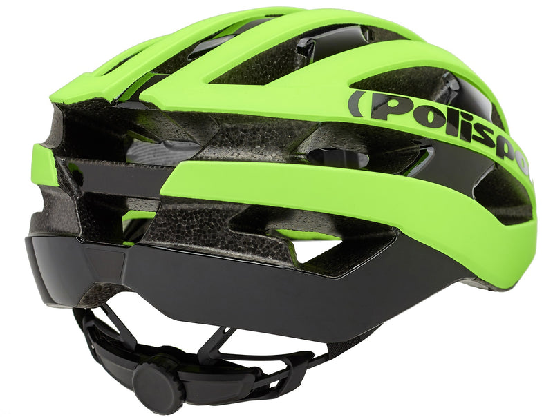 Load image into Gallery viewer, Polisport light pro fietshelm m 52-58cm fluo geel zwart
