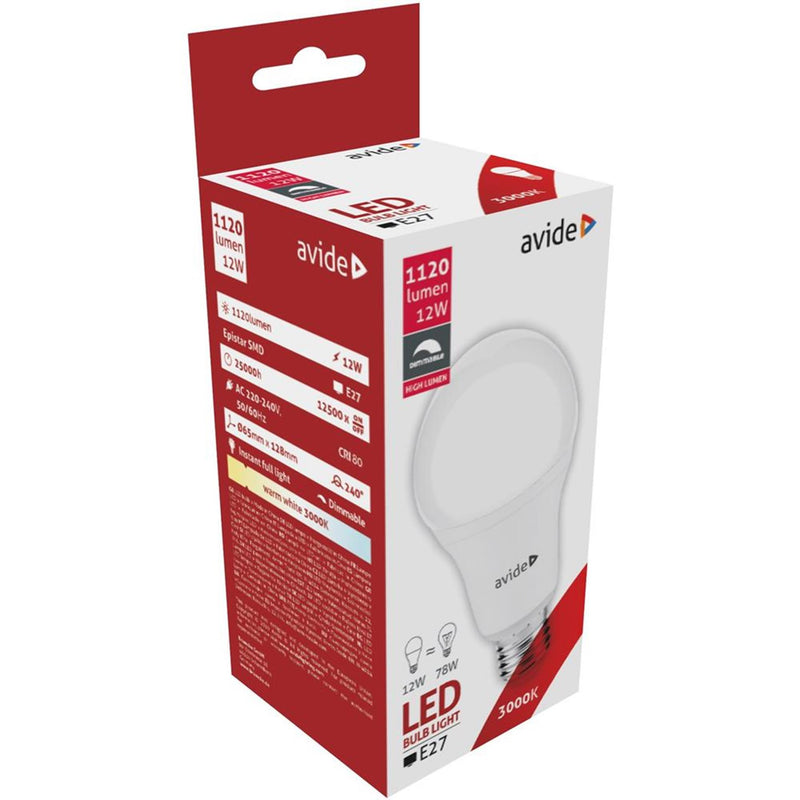 Chargez l'image dans la visionneuse de la galerie, Avide led lamp e27 12w 3000k ww dimbaar