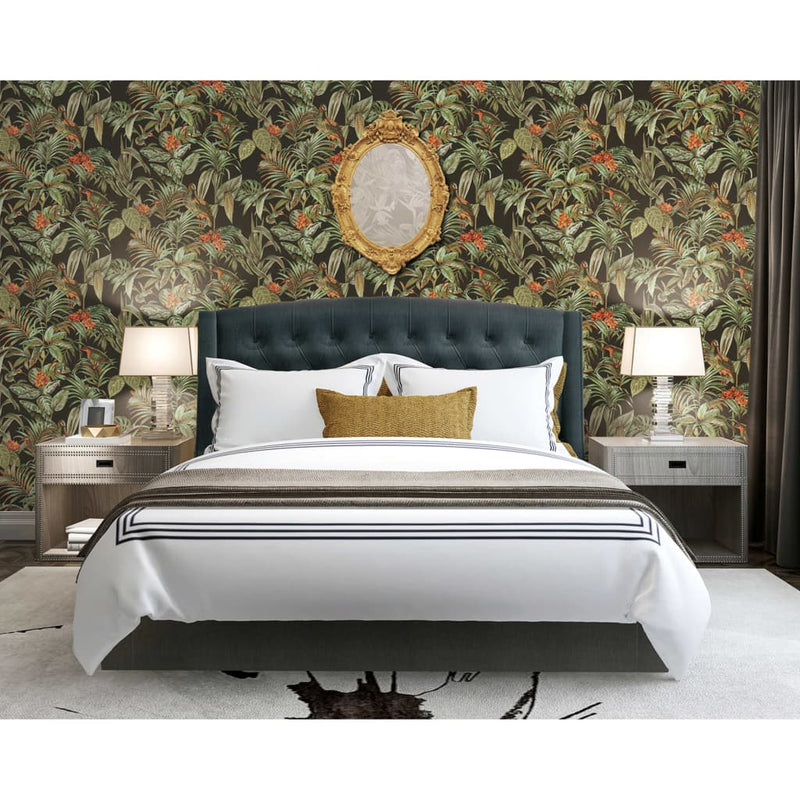Load image into Gallery viewer, Dutch wallcoverings behang bird-of-paradise zwart