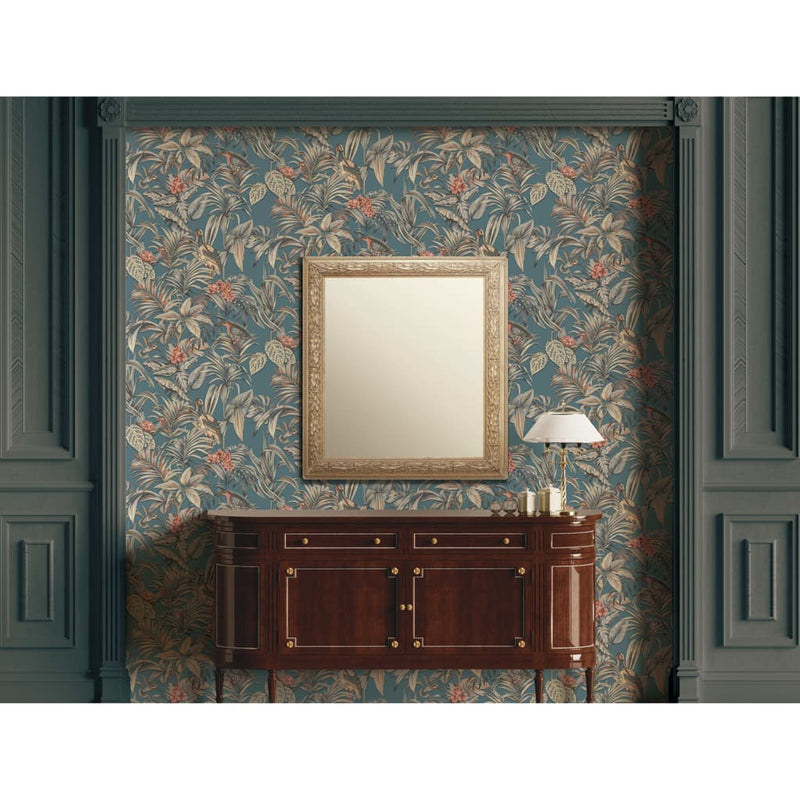 Load image into Gallery viewer, Dutch wallcoverings behang bird-of-paradise blauw