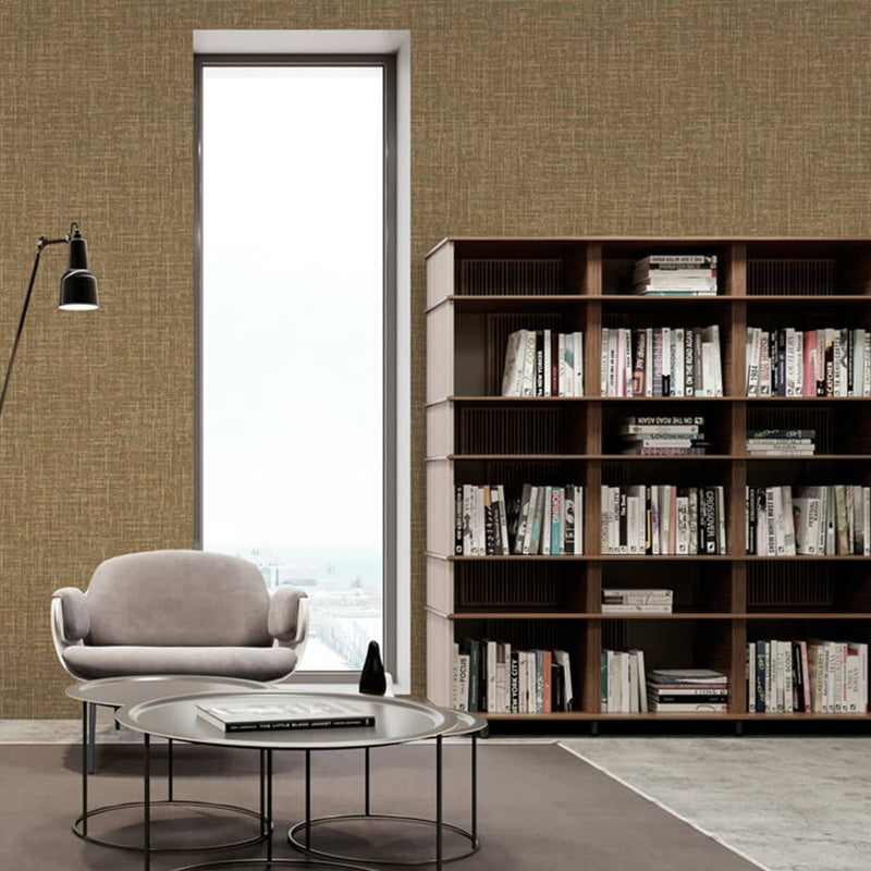 Load image into Gallery viewer, DUTCH WALLCOVERINGS DUTCH WALLCOVERINGS Behang Thread bruin