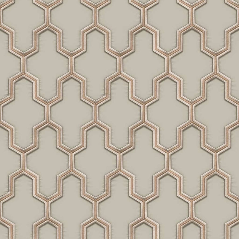 Load image into Gallery viewer, Dutch wallcoverings behang geometric goudkleurig en groen