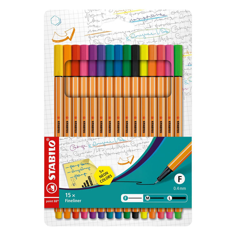 Load image into Gallery viewer, Stabilo point 88 etui 15 kleuren