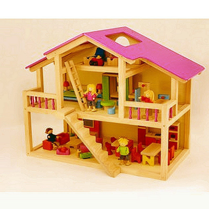 Load image into Gallery viewer, Pintoy star loft dolls house poppenhuis