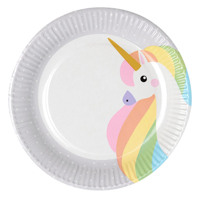 Laden Sie das Bild in Galerie -Viewer, Papstar borden unicorn karton ø23cm 10st