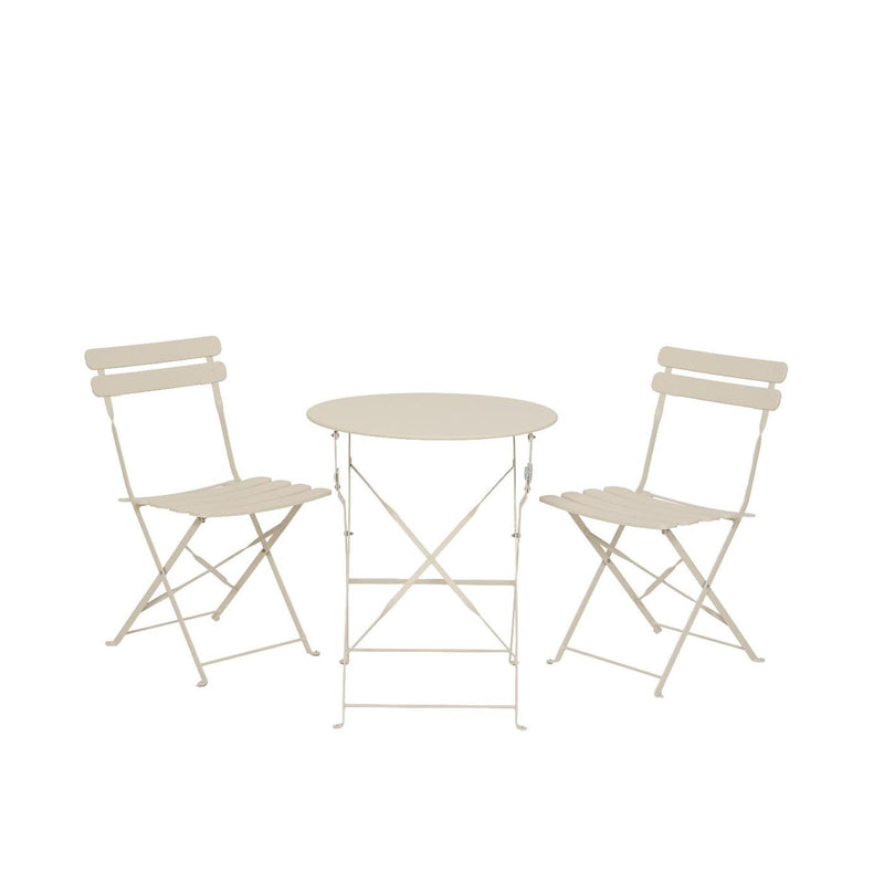 Afbeelding laden in galerijviewer, Decoris bistroset helsingborg staal outdoor off-white ã˜60xh71cm