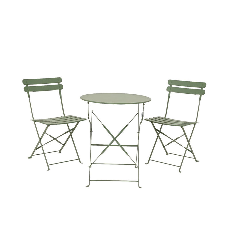 Afbeelding laden in galerijviewer, Decoris bistroset helsingborg staal outdoor groen ã˜60xh71cm