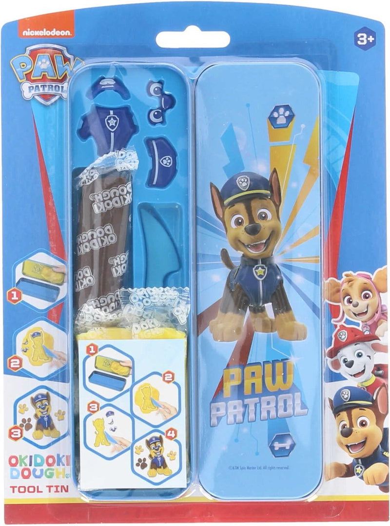 Afbeelding laden in galerijviewer, Canenco paw patrol chase okidoki klei in 3d tin bakje