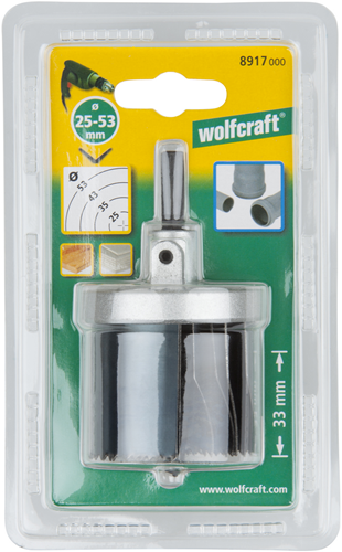 Load image into Gallery viewer, Wolfcraft standard-gatzaag set | ø25, 35, 43, 53mm | 1 set - 8917000