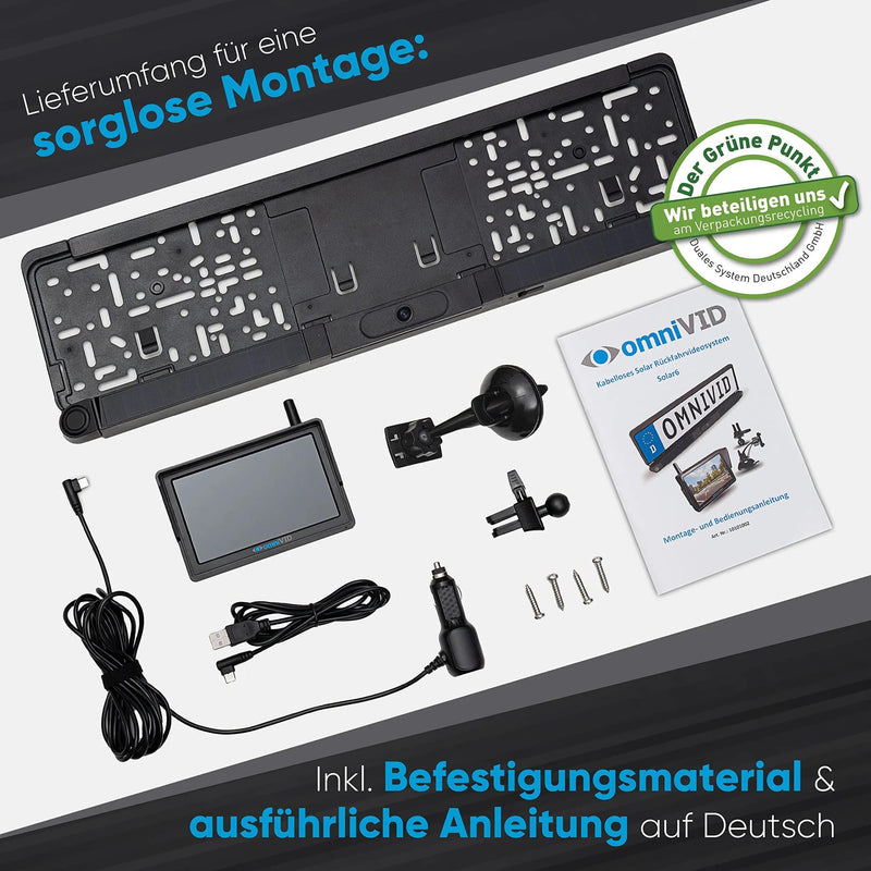 Load image into Gallery viewer, Omnivid einparkhilfe solar6 reversing video system solar 6